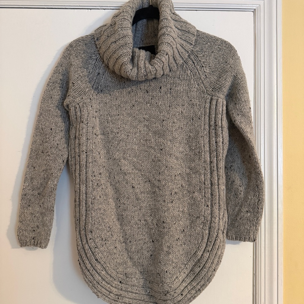 Cynthia Rowley Wool blend Cowl Neck Sweater with Side Zippers Size XS